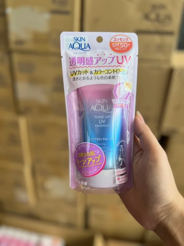Kem Chong Nang Skin Aqua Tim 80g1