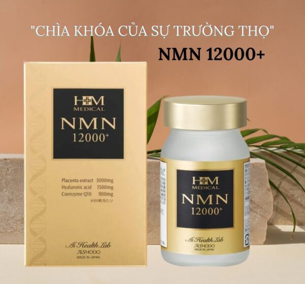 NMN 12000 Aishodo Vàng 60 Viên